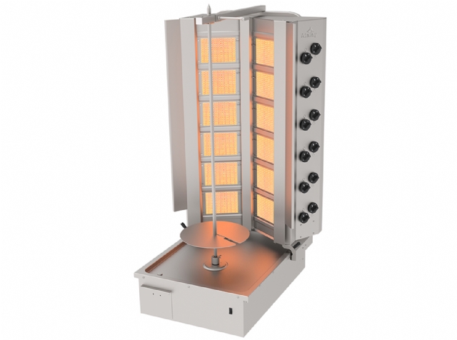 ADG-12A Doner Kebab Machines- Bottom Motor- Gas- 12 Heater