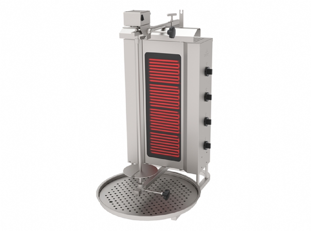 ADE-4U Electric Doner Kebab Machine, 4 Heater, Top Motor