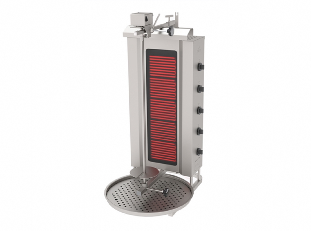 ADE-5U Electric Doner Kebab Machine, 5 Heater, Top Motor