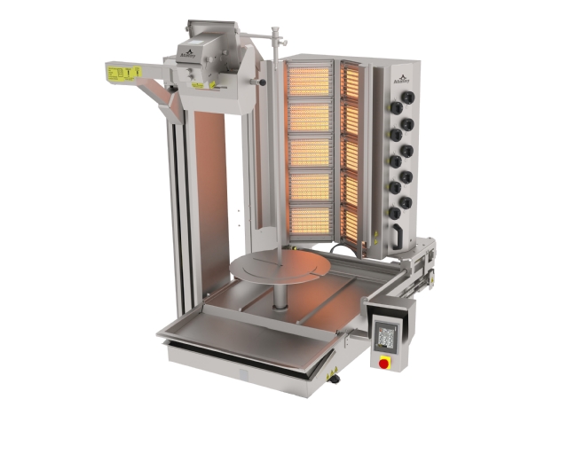 ADR-10G-GK Doner Kebab Robot- Gas 10 Heaters Wide Cut