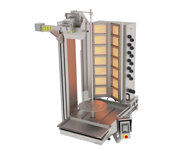 ADR-14G-GK  Doner Kebab Robot- Gas 14 Heaters Wide Cut
