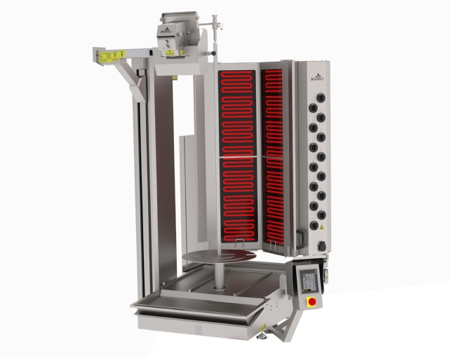 ADR-14E-GK Doner Kebab Robot Wide Cut Electric 14 Heater