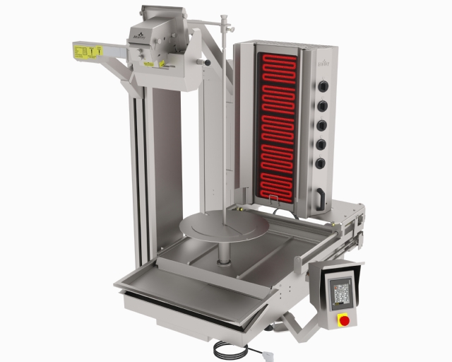 ADR-5E-GK Compact Doner Kebab Robot- Electirc 5 Heater Wide Cut