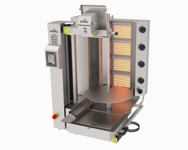 ADR-C1-4G-GK Compact Doner Kebab Robot- Gas 4 Heater Wide Cut